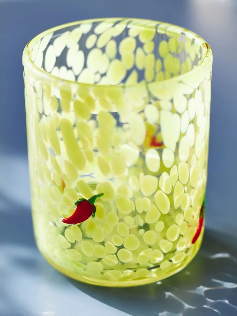 Anthropologie Chili Pepper Icon Juice Glass - Set of 2